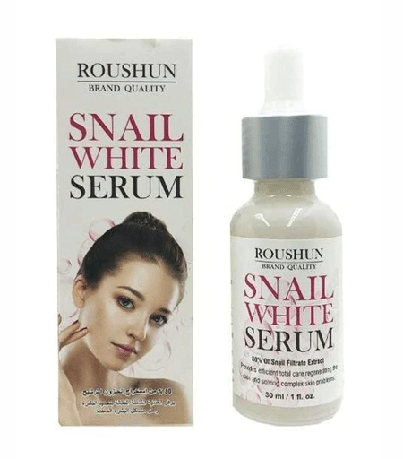 Roushun Snail White Serum for Face Whitening 30ml bottle