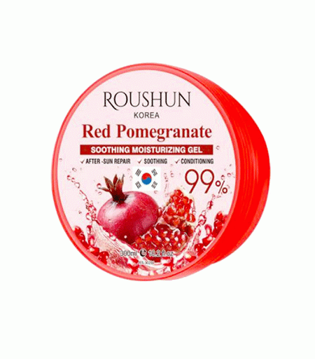 Roushun Red Pomegranate Moisturizing Gel 300ml – Nourishing and Hydrating Skin Care