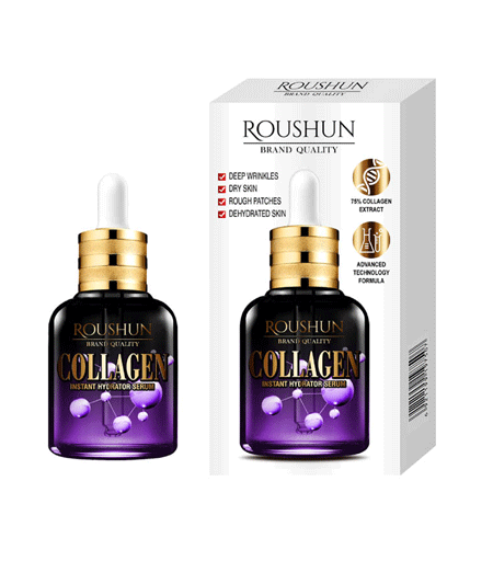 Roushun Collagen Instant Hydrator Serum 40ml bottle for skin hydration and anti-aging