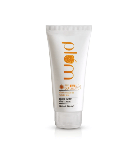 Plum Chamomile & White Tea Sheer Matte Day Cream SPF50 PA+++ 60ml – Front View