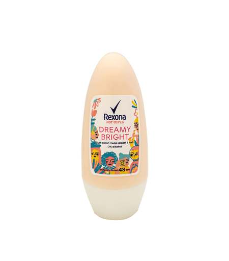 Rexona Dreamy Bright Roll-On Deodorant for Girls - 50ml