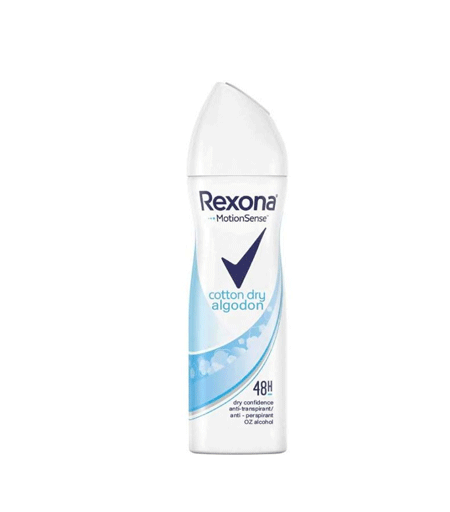 Rexona Cotton Dry 48H Anti-Perspirant Deodorant Spray 200ml bottle