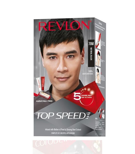 Revlon Top Speed Hair Color 70M Natural Black for Men – Original Product in Sri Lanka