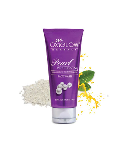OxyGlow Pearl Whitening Face Wash 100ml - Brightening and Gentle Cleansing Facial Wash