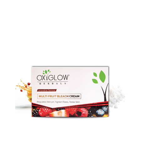 Oxyglow Herbals Multi Fruit Bleach Cream 50g for glowing skin