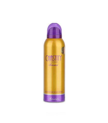 Rasasi Chastity Deodorant Body Spray for Women 200ml – Original Product in Sri Lanka