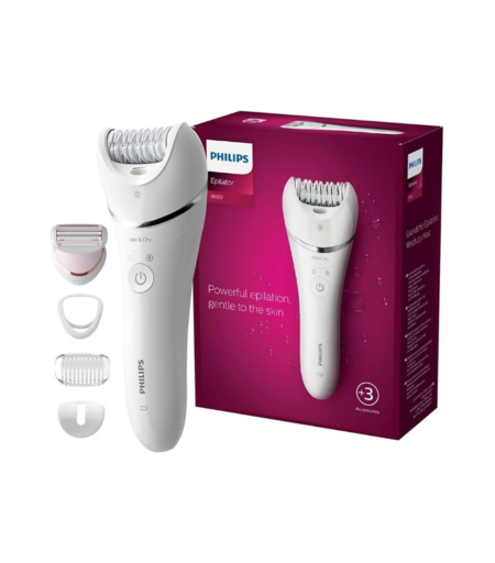 Philips Wet & Dry Cordless Epilator BRE710 for Legs and Body - Watsans.lk