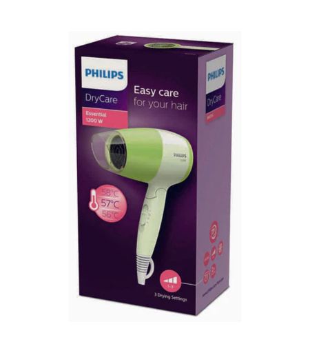 Philips 1200W Essential Care Hair Dryer BHC015 - Watsans.lk
