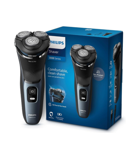 Philips Wet and Dry Cordless Electric Shaver S3144/03 with 5D Pivot & Flex Heads and PowerCut Blade System - Watsans.lk