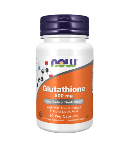 Now Glutathione 500mg 30 Veg Capsules – Antioxidant & Detox Supplement in Sri Lanka
