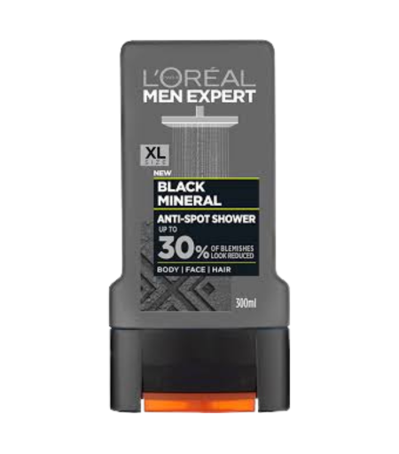 Loreal Paris Black Mineral Anti-Spot Shower Gel 300ml