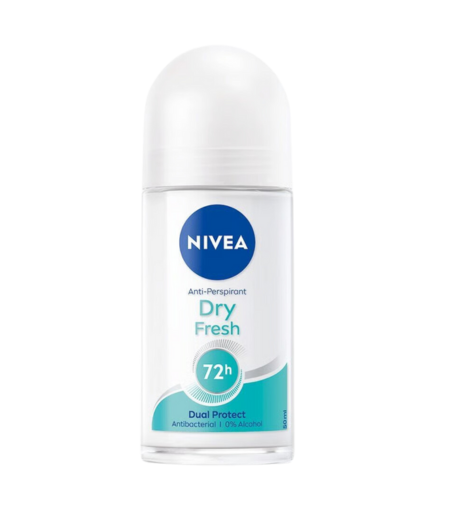 Nivea Dry Fresh Dual Protect 72h Roll-On 50ml – Long-lasting Antiperspirant in Sri Lanka