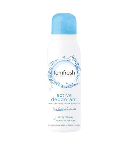 Femfresh Active Deodorant Long Lasting Freshness Intimate Deodorant Spray 125ml