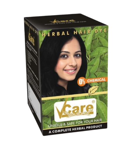 Vcare Natural Herbal Hair Dye Powder for Men and Women 200g – Herbal Hair Color Solution