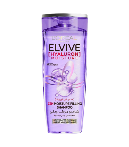 L’Oréal Elvive Hyaluron 72H Moisture Filling Shampoo 400ml bottle – front view