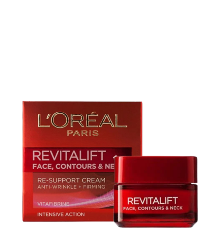 Loreal Revitalift Face Contours and Neck Re-Support Cream 50ml – Anti-Aging Moisturizer Sri Lanka