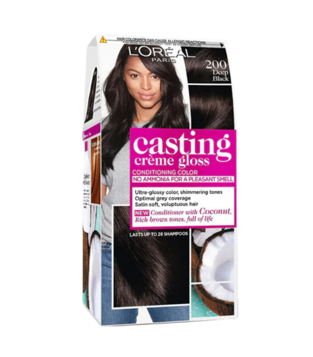 Loreal Casting Crème Gloss Hair Color Deep Black 200 – No-Ammonia Hair Dye in Sri Lanka