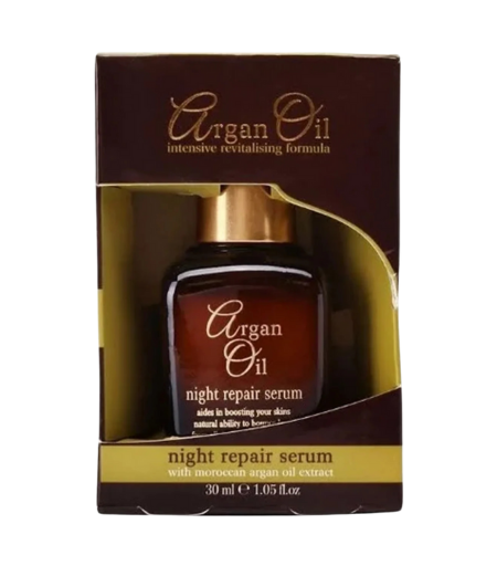 Argan Oil Night Repair Serum 30ml bottle with packaging – Watsans.lk
