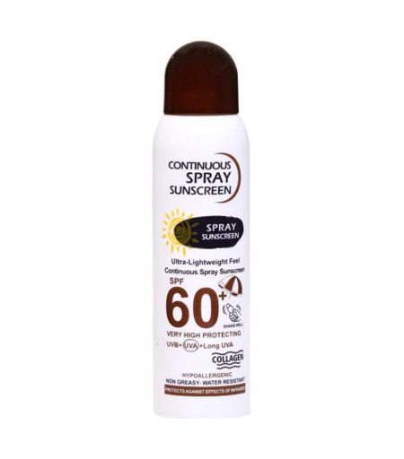 Wokali Continuous Spray Sunscreen SPF 60+ 230ml Bottle – Sun Protection in Sri Lanka