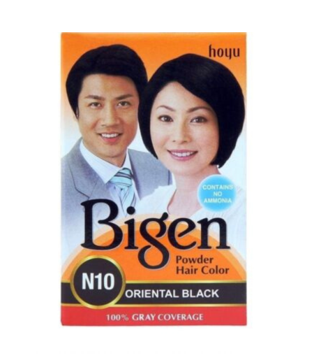 Bigen Powder Hair Color N10 Oriental Black – Ammonia-Free Hair Dye in Sri Lanka
