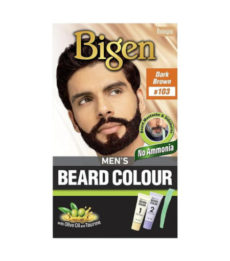 Bigen Men’s Beard Color B103 Dark Brown Pack – Ammonia-Free Beard Dye Sri Lanka