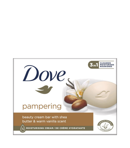 Dove Pampering Beauty Cream Soap Bar with Shea Butter and Vanilla 90g – Original Moisturizing Soap in Sri Lanka