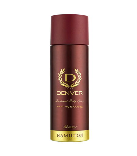 Denver Hamilton Honour Deodorant Body Spray 165ml – Long-Lasting Freshness for Men