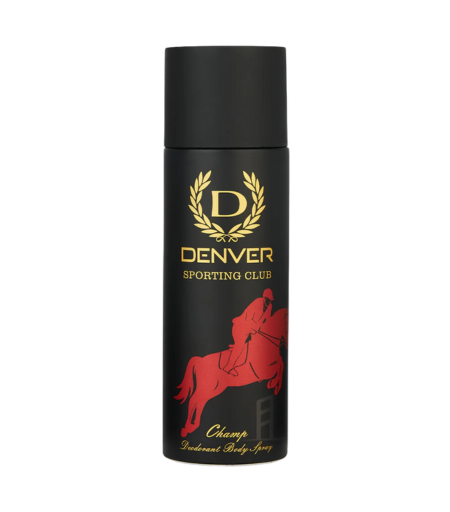 Denver Hamilton Champ Deodorant Body Spray 165ml – Long Lasting Citrus Woody Scent for Men