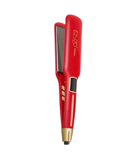Enzo Professional Portable Travel Fast Ceramic Titanium Wide Plate Ionic Hair Straightener Iron EN-3976