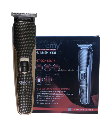 Geemy GM-6621 Cordless Rechargeable Hair Trimmer – Beard, Mustache & Body Grooming Tool