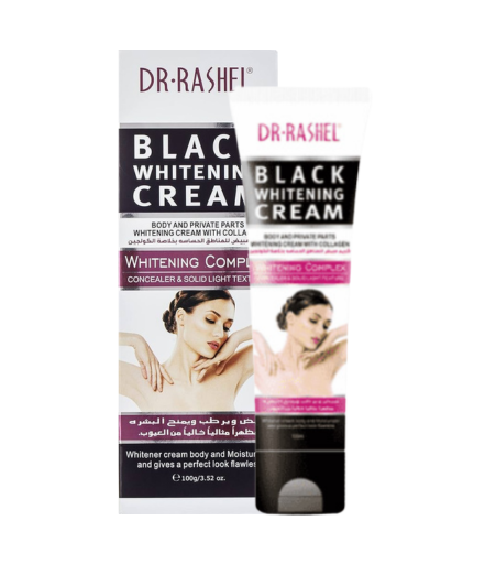 Dr.Rashel Black Whitening Cream with Collagen 100ml – For Body and Private Areas