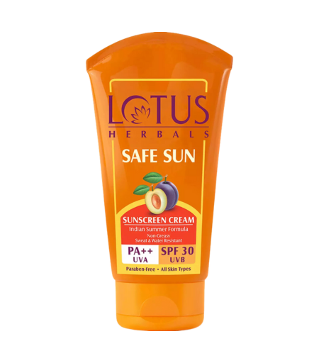 Lotus Herbals Safe Sun Sunscreen Cream PA++ SPF-30 Indian Summer Formula 50ml