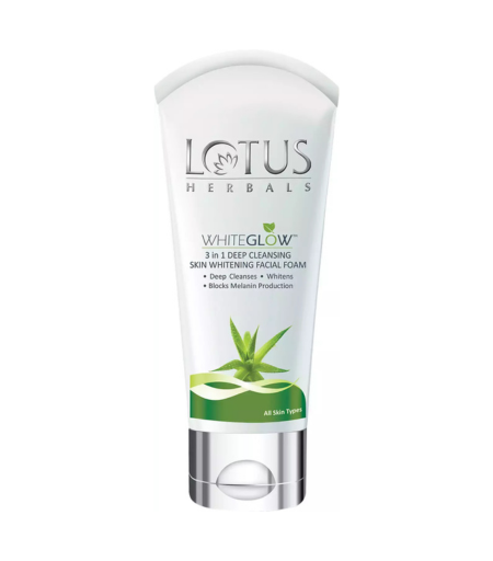 Lotus Herbals WhiteGlow 3-in-1 Deep Cleansing Skin Whitening Facial Form 50g