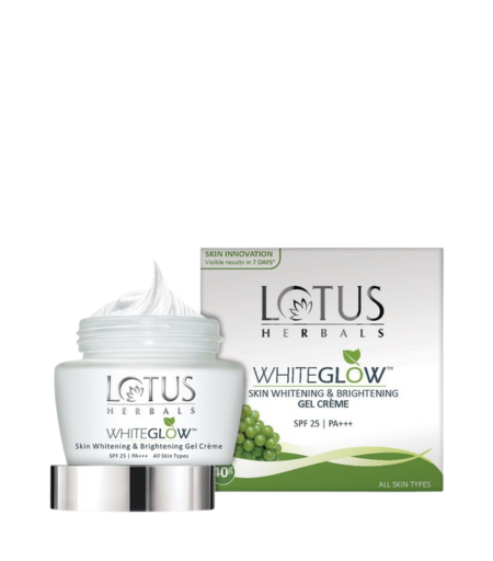Lotus Herbals White Glow Skin Whitening Gel Cream SPF 25 PA+++ 60g