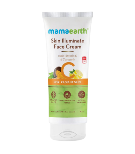 Mamaearth Skin Illuminate Face Cream for Skin Brightening with Vitamin C And Turmeric For Radiant Skin 80g