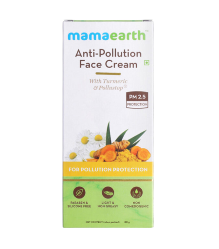 Mamaearth Anti-Pollution Daily Face Cream with Turmeric and Pollustop for Dry and Oily Skin 80ml