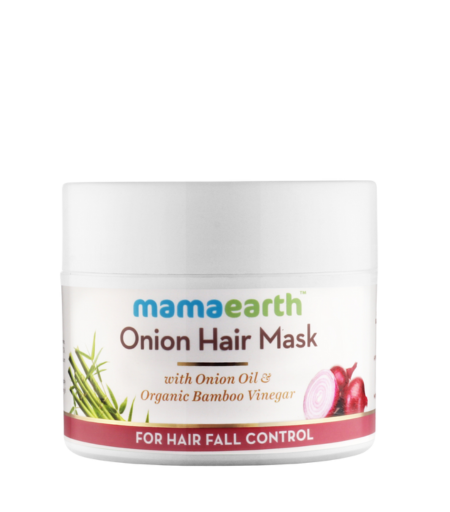 Mamaearth Onion Hair Mask for Hair Fall Control with Onion Oil & Organic Bamboo Vinegar 200ml