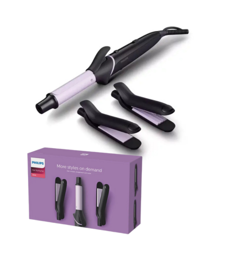 Philips Hair Styling Set BHH816/00 – 3-in-1 Straightener, Curler & Crimper Sri Lanka