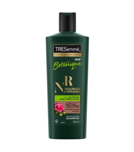 Tresemme Botanique Nourish and Replenish Shampoo 185ml Bottle Front View