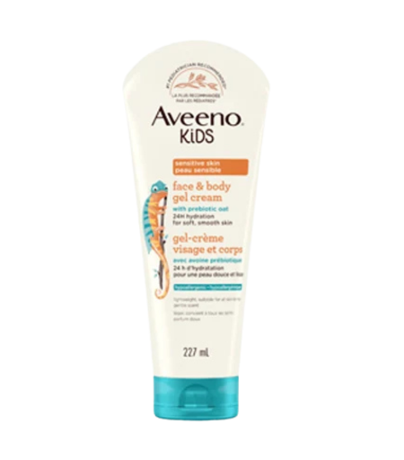 Aveeno Kids Face & Body Gel Cream 227ml – Gentle Moisturizer for Sensitive Skin in Sri Lanka