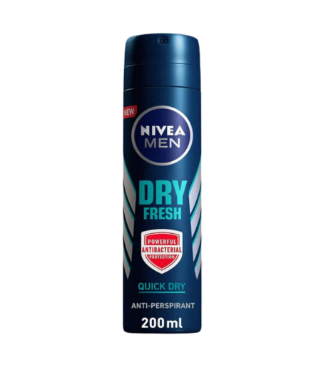 Nivea Men Dry Fresh Antiperspirant Deodorant Spray 200ml – Long-Lasting 48H Protection Sri Lanka