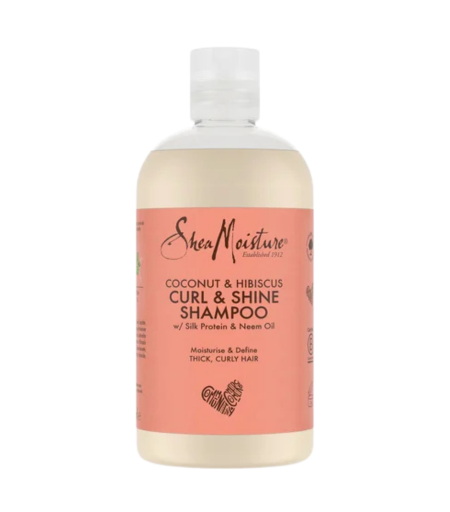 Shea Moisture Coconut & Hibiscus Curl & Shine Shampoo 384ml – Sulfate-Free Shampoo for Curly Hair in Sri Lanka