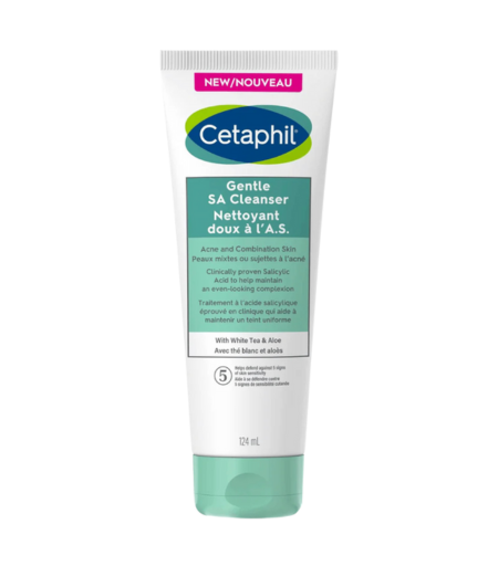 Cetaphil Gentle SA Cleanser 124ml – Daily Exfoliating Cleanser for Sensitive Skin in Sri Lanka