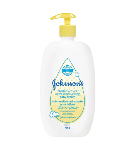 Johnsons Head-to-Toe Extra Moisture Baby Cream 765g