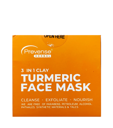 Prevense 3 in 1 Clay Turmeric Face Mask 75g – Anti-Acne & Brightening in Sri Lanka