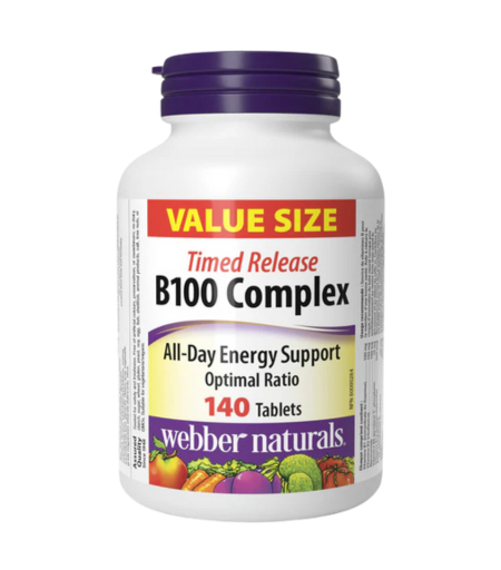 Webber Naturals B100 Complex 140 Tablets 