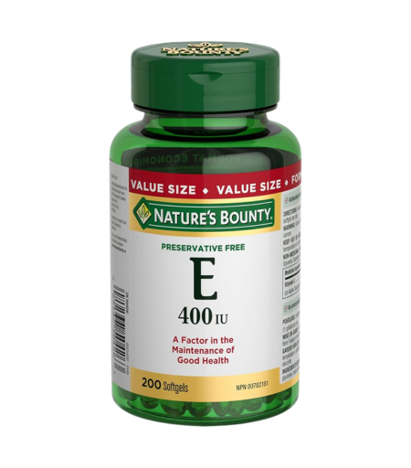 Nature's Bounty Vitamin E 400 IU 200 Softgels 