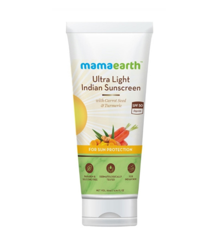 Mamaearth Ultra Light Indian Sunscreen SPF50+ 50g Original Sunscreen in Sri Lanka