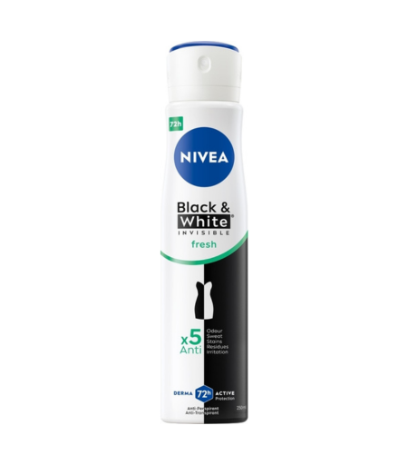 Nivea Black & White Invisible Fresh Anti-Perspirant Deodorant Spray 150ml
