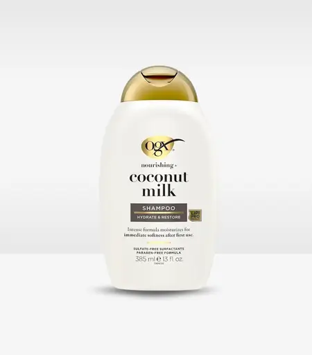 OGX Nourishing Coconut Milk Shampoo 385ml – Sulfate-Free Hydrating Formula